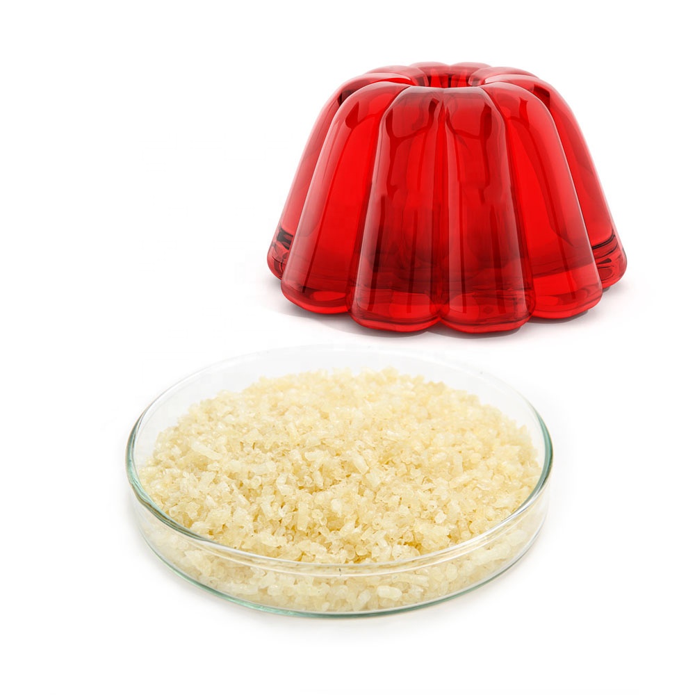 Halal food grade bovine gelatin edible beef gelatine 180 - 220 bloom